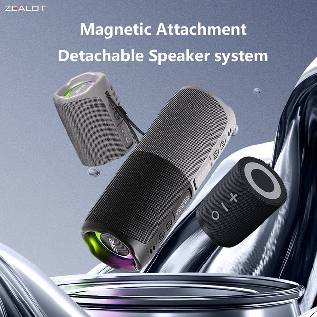 ZEALOT M5 Magnetischer Bluetooth-Lautsprecher mit Powerbank in Macaron-Farben, 2-in-1 Tragbarer Mini-Lautsprecher mit Dual-Kanal - Bild 1