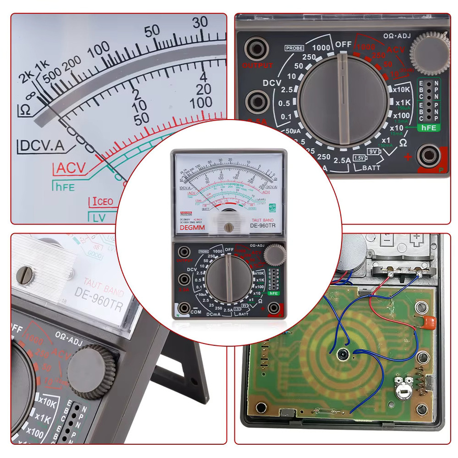 Aideepen DE-960TR Mechanisches Zeiger-Multimeter für Wechselspannung, Strom und Widerstand bei Reparaturarbeiten im Haushalt - Bild 5