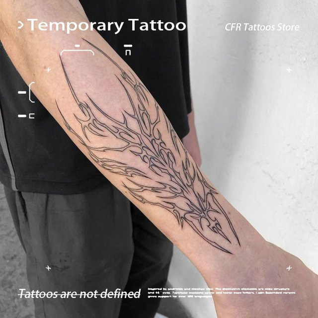 Temporäre Tattoos Mechanische Dämon Punk, Herren, Wasserdicht - Bild 1