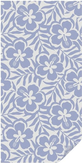 Tulup Fensterfolie Hibiskusblüten Milchglasfolie Blau B: 50 cm, H: 100 cm - Bild 1