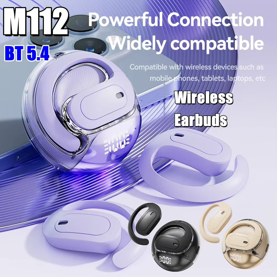 DIXSG M112 AI Übersetzung Bluetooth 5.4 In-Ear Sport Kopfhörer mit 3D Stereo HIFI und integriertem Mikrofon, wasserdicht - Bild 2