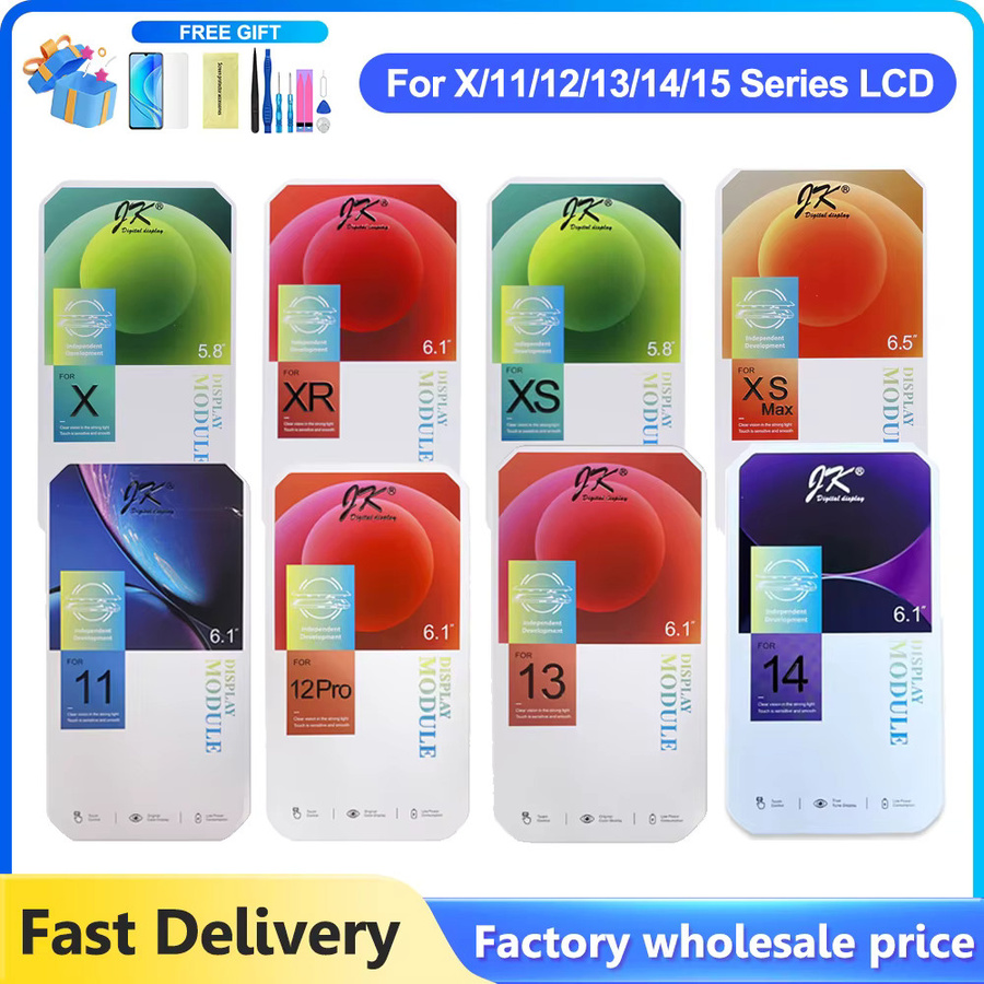 JK LCD-Display Touchscreen-Digitizer kompatibel mit iPhone X XR XS Max 11 12 13 14 15 16 Pro Max - Bild 3