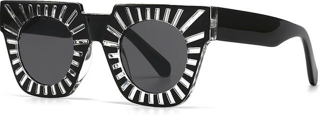 Fable Sonnenbrille Butterfly, Kunststoff, Vollrand, Schwarz, Damen - Bild 1