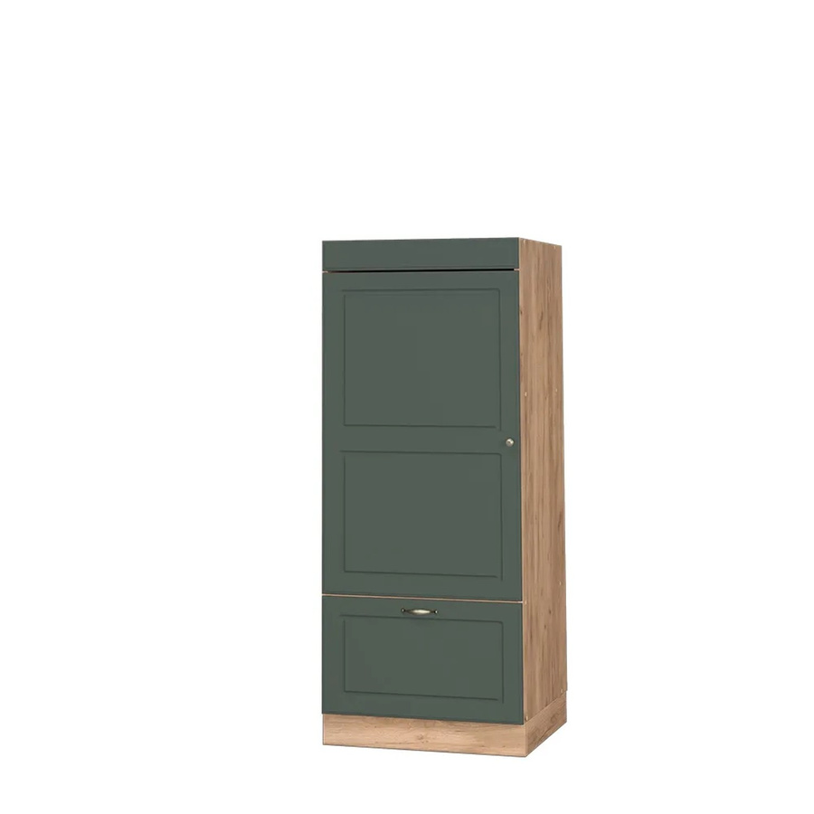 Vicco Mikrowellenschrank Fame-Line Landhaus Eiche Grün-Gold mit Softclose-Scharnieren B/T/H: 60 x 51,23 x 153,6 cm - Bild 2