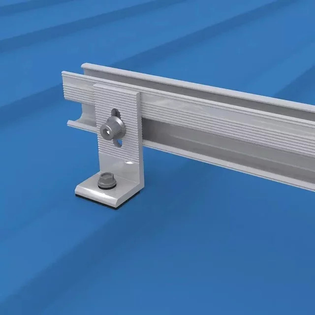 Sola Alu-Montageschiene für Solarpanels, silberfarben, B/H/T: 200 x 30 x 56 mm - Bild 1