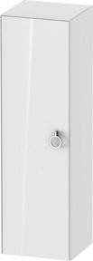 Duravit Halbhochschrank White Tulip in Weiß Hochglanz mit Glastür und Glasfachböden, B/T/H: 40 x 36 x 132 cm - Bild 1
