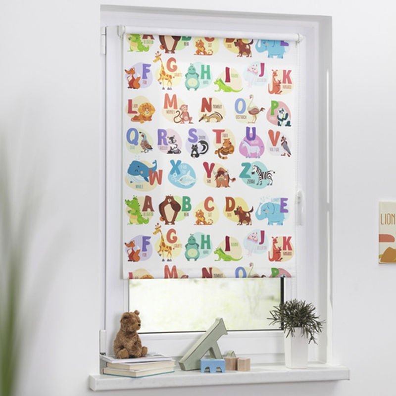 Lichtblick Rollo Klemmfix ABC-Tafel bunt B: 100 cm, H: 150 cm - Bild 2