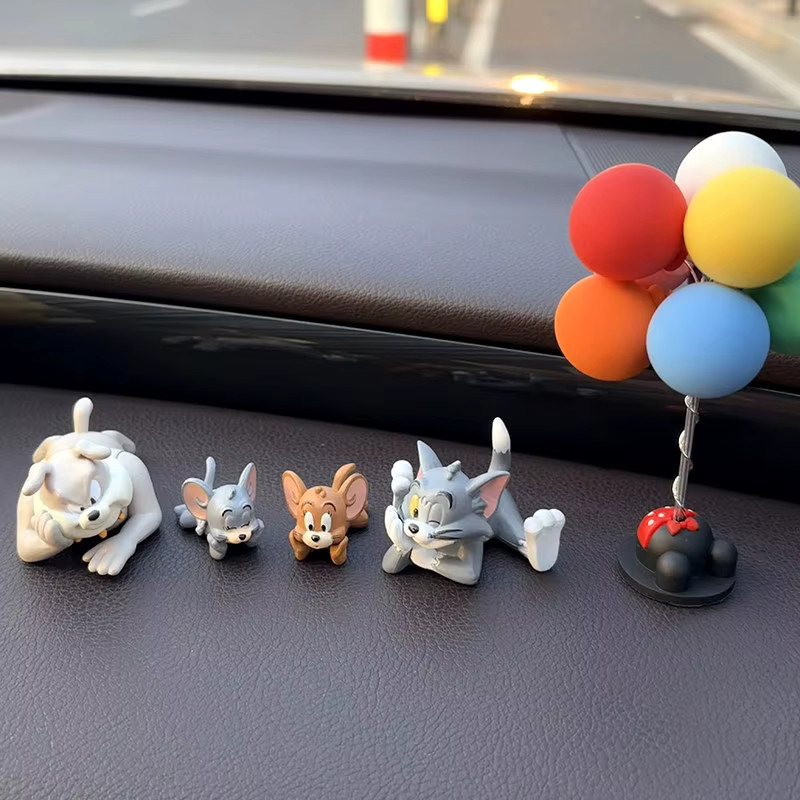 HUGKIS Tom und Jerry Figuren, 4-teiliges Set, Tiere, Kunststoff - Bild 5