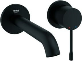 Grohe Essence UP-2-L Waschtischmischer Einhebelmischer Wandmontage in Phantom Black mit Wasserersparnis, Höhe: 18,3 cm - Bild 1
