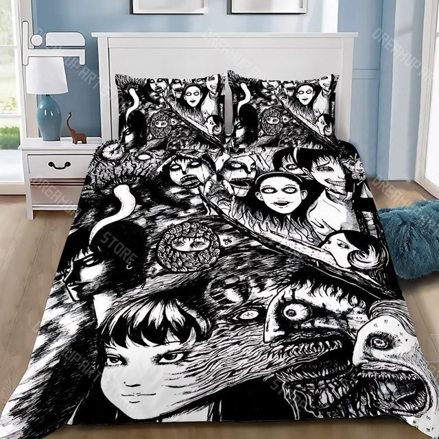 Bettwäscheset mit Thriller Manga Design von JMG Household Supplies, Schwarz, B/H: 90 x 200 cm - Bild 1