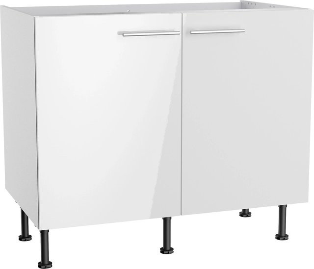 Optifit Küchen-Spülenunterschrank Rurik986 in Weiß, B/T/H: 100 x 58,4 x 87 cm - Bild 1