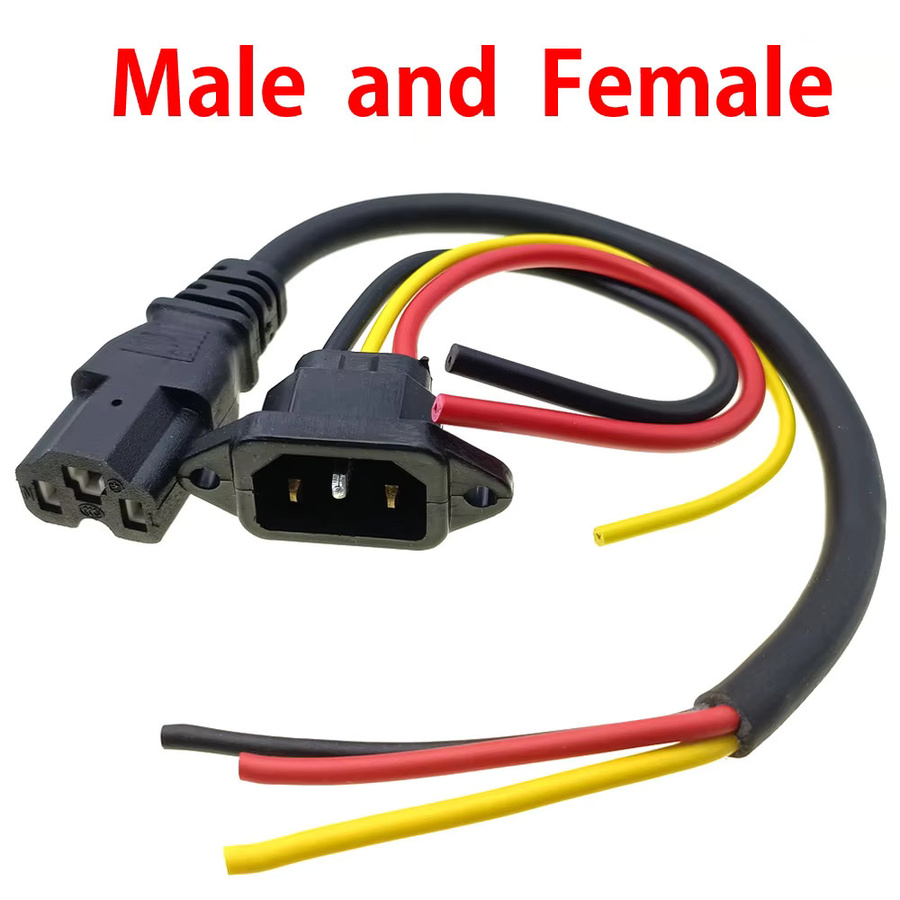 HBXINTAO Batterieanschlussstecker mit drei vertikalen Ladebuchsen und 15AWG Kabel für 36V 48V 60V E-Bike und Scooter - Bild 2