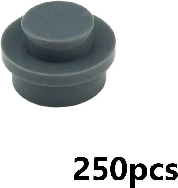 Wucifang Bags MOC Bausteine, Nachfüllpack, 250-teiliges Set, dunkelgrau, ab 6 Jahren - Bild 1