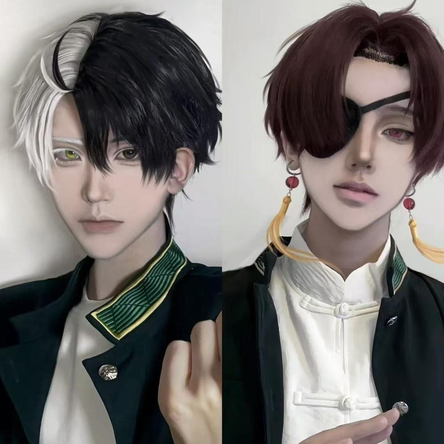 TUYUE Anime Cosplay Kostüm Windbreaker Uniform Perücke android grün - Bild 5