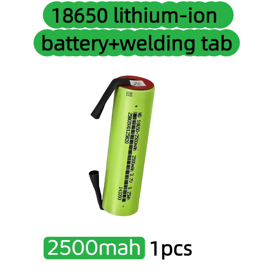 Roza Cinnie 18650 Lithium-Batterie in Grün mit 2500 mAh und 3,7 V für Spielzeug und Werkzeuge - Bild 3