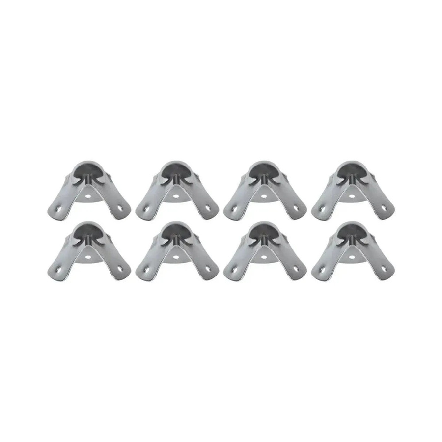 HMF Kugelecken Eckenschutz aus verzinktem Stahl in Silber, 8 Stück, B/T/H: 44 x 44 x 30 mm - Bild 2