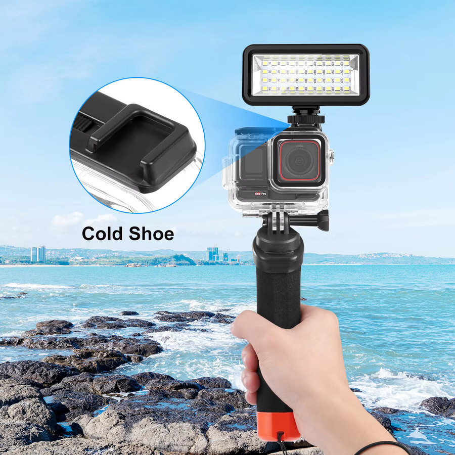 PULUZ Wasserdichte Unterwasser-Tauchhülle für Insta360 Ace Pro und Ace Pro 2, transparentes Schutzgehäuse bis 60 m Tiefe - Bild 3
