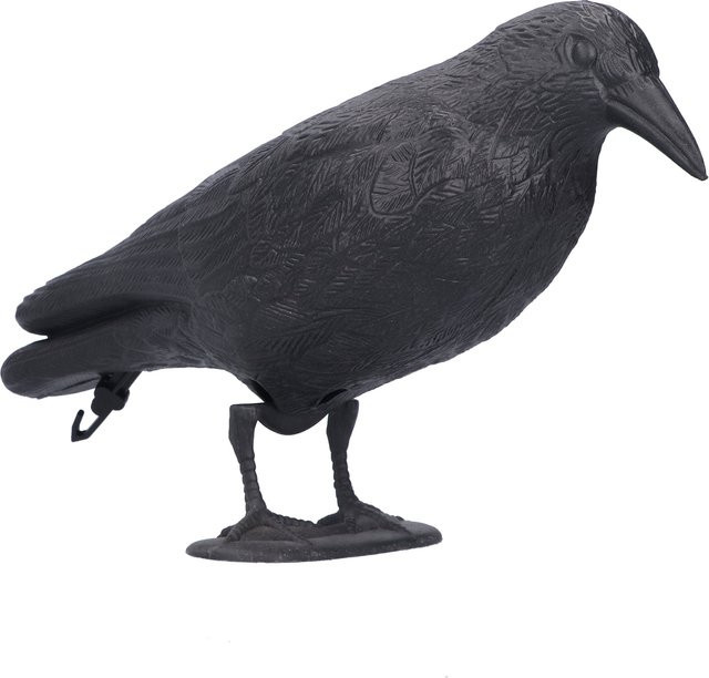 TOPINCN Krähe Decoy Simulation aus Kunststoff in Schwarz als Jagdköder und Gartendekoration - Bild 1