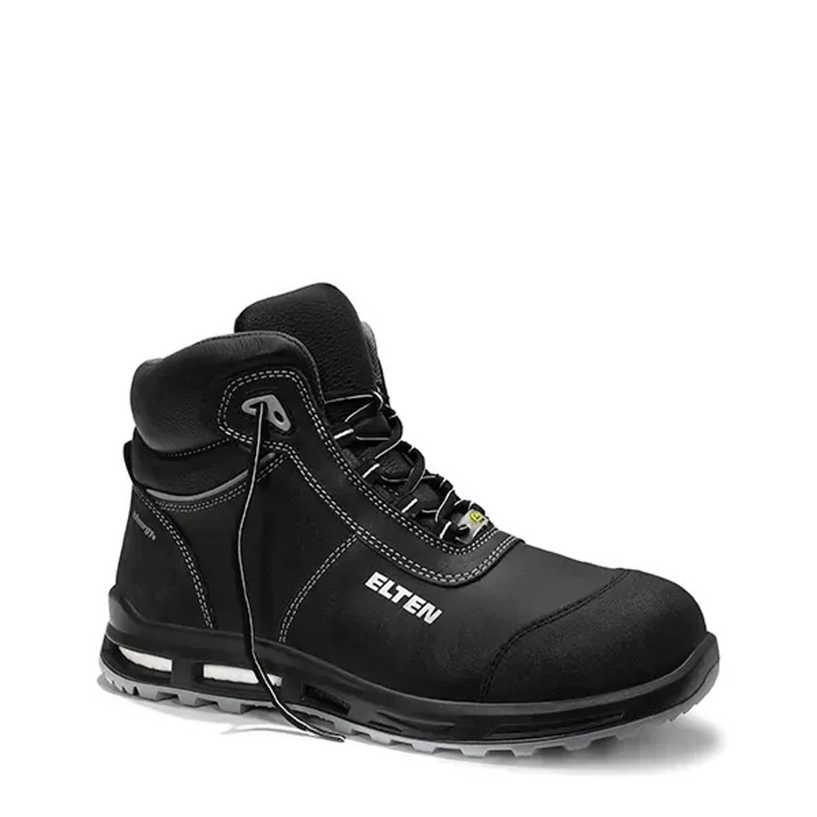 Elten Sicherheitsstiefel Reaction Xxt Mid ESD S3 aus Rindleder in Schwarz-Grau Größe 48 - Bild 2