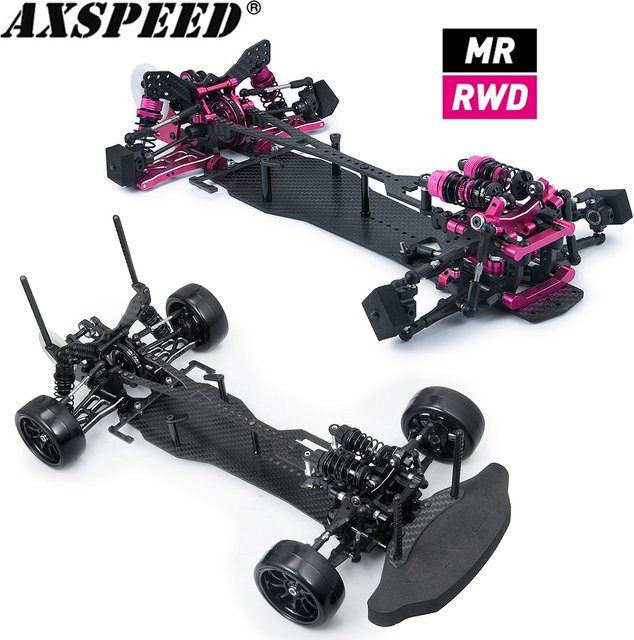 Axspeed Sakura D5S Rahmen Kit Legierung & CF Pink - Bild 1