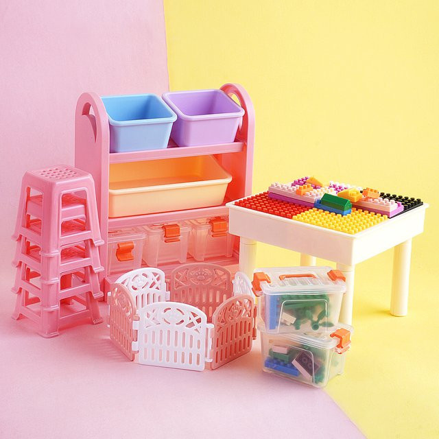 MSFTOYS Miniatur DIY Block Set Puppenhaus, Möbel, Spielzeug - Bild 1