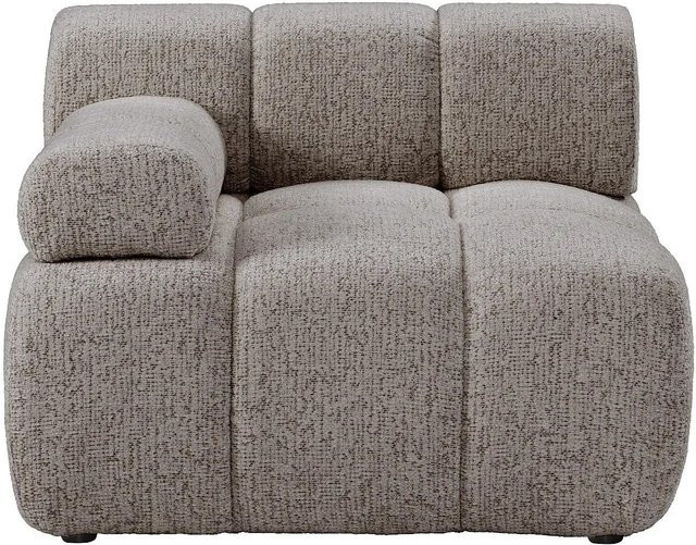 Vente-unique Sessel Facivil in Taupe mit gerader Rückenlehne und Stoffbezug, Höhe: 94 cm, Breite: 70 cm, Tiefe: 70 cm - Bild 1