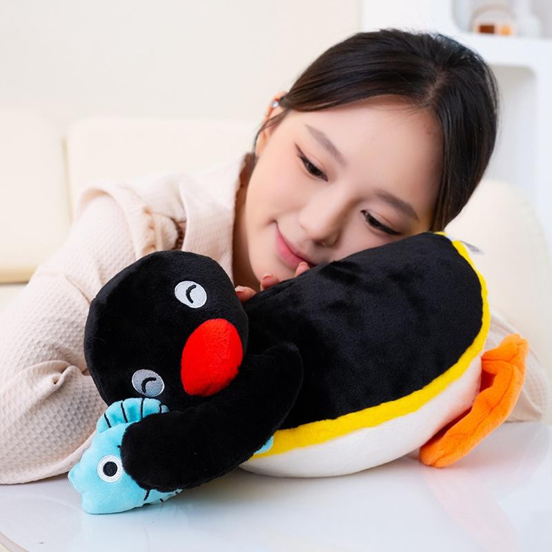 Bai Fen Bai Toys Cartoon Pinguin Plüschpuppe Rucksack Brusttasche - Bild 3
