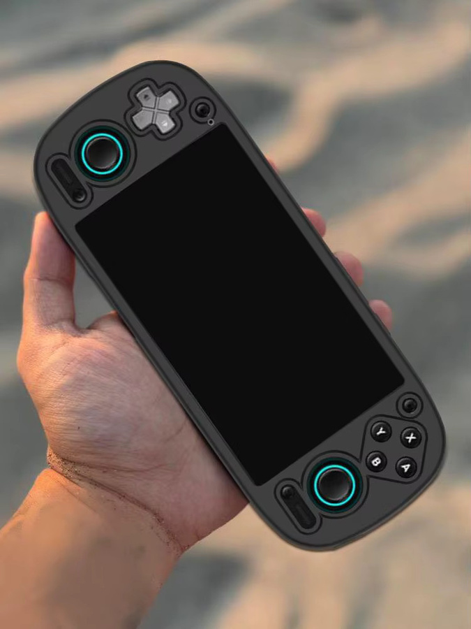 Retroid Pocket G2 Silikon-Schutzhülle in Grau mit Anti-Drop-Motiv und Anti-Rutsch-Griff - Bild 7