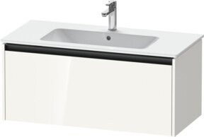 Duravit Waschtischunterschrank Ketho.2 in Weiß Hochglanz, wandhängend mit 1 Auszug, B: 101 cm, T: 48 cm, H: 44 cm - Bild 1