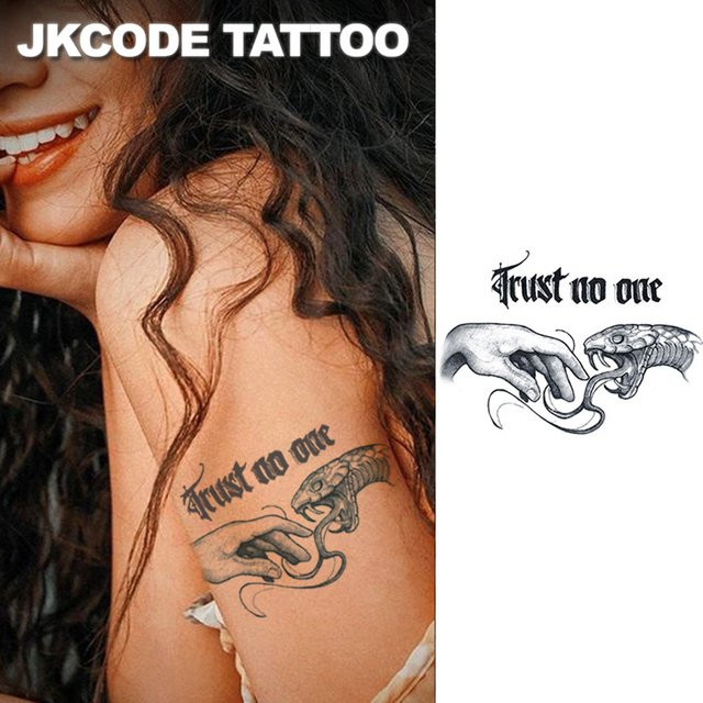 JKCODE TATTOO Temporäres Tattoo, wasserfest, 15 Tage - Bild 1