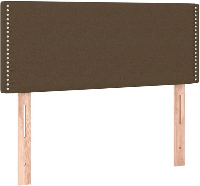 vidaXL LED Kopfteil in Dunkelbraun mit USB-Ladeanschluss und integrierter Beleuchtung, Breite: 100 cm, Tiefe: 5 cm, Höhe: 78 bis 88 cm - Bild 1