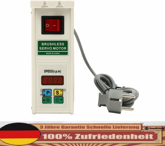 Bürstenloser Servomotor für industrielle Nähmaschinen, 600 W, Farbe: Silber/Weiß, B/T/H: 28 x 10,5 x 20 cm - Bild 1