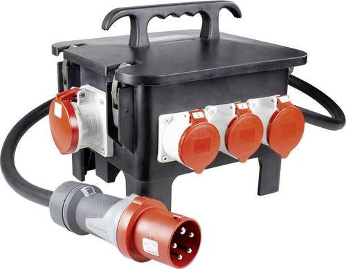 AS Schwabe Baustromverteiler M63 61562 400V 63A Schwarz IP44 - Bild 1
