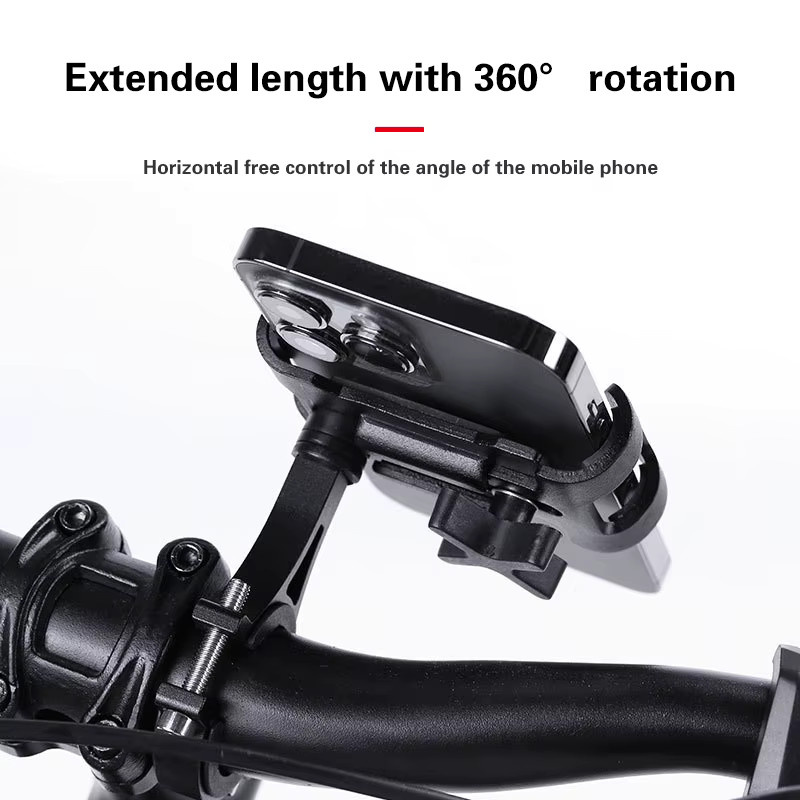 Xiaomi 360 Grad drehbarer elektrischer Fahrrad Handyhalter für Motorrad und Bike in Rot - Bild 2