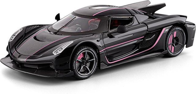 Linyi toy car Knsg Jesko Absolut Supercar Modellauto, 1:24, Metall, mit Licht und Sound, ab 14 Jahren - Bild 1