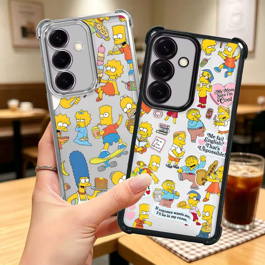 Handyhülle mit Simpsons Cartoon Design für Samsung Galaxy A-Serie in Multicolour - Bild 4