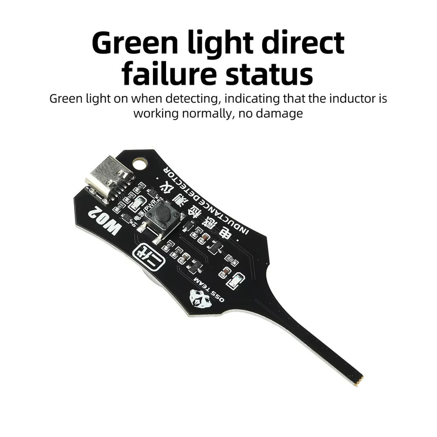Aideepen DC 5V Induktivitätstester für Motherboard-Spulen und Typ-C-Spulen in Grün und Schwarz - Bild 1