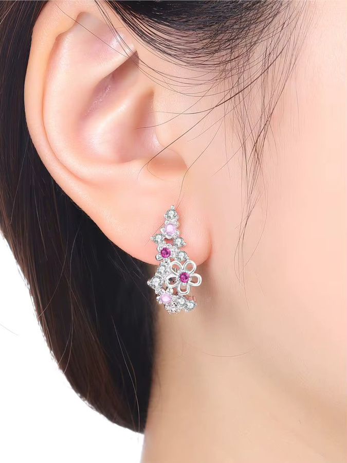 Orstarry Ohrringe, 925 Silber, Zirkonia, Damen - Bild 2