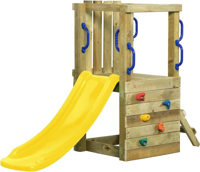 SwingKing Spielturm Irma Small mit Rutsche in Gelb, B/H/T: 66 x 190 x 125 cm - Bild 1