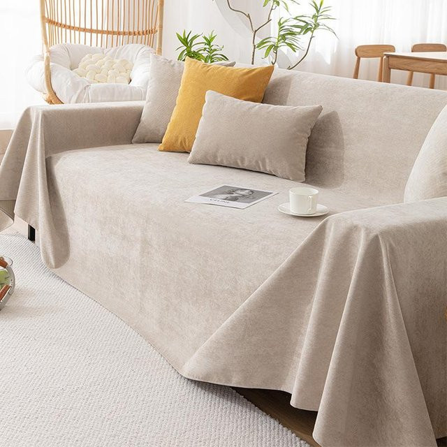 Binchi Outdoor Equipment Sofaüberwurf im nordischen Stil, wasserabweisend und rutschfest, Chenille-Polyester, B/T/H: 300 x 180 cm - Bild 1