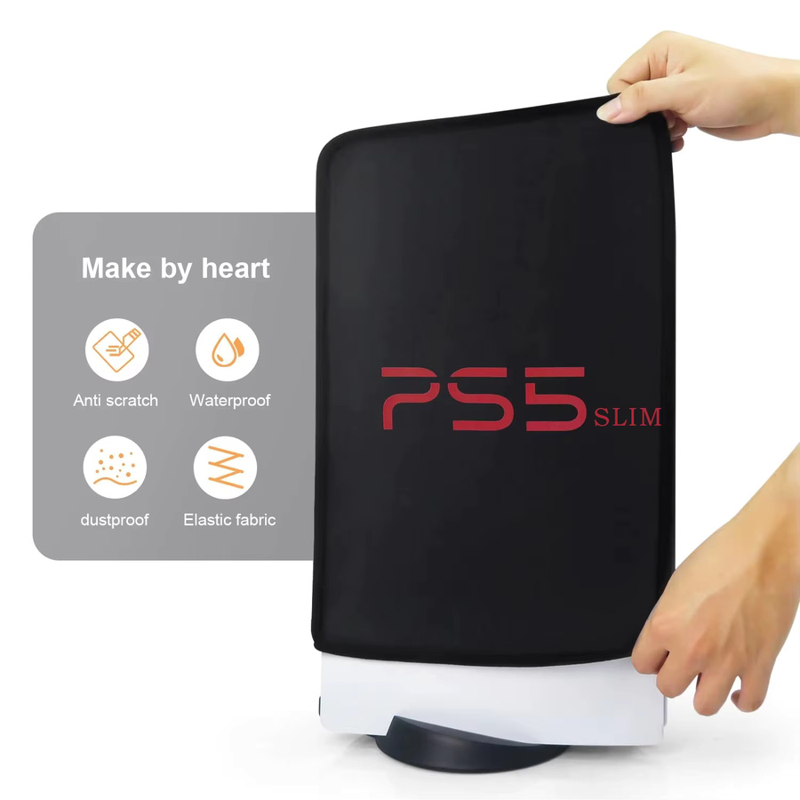 Sony Staubschutzhülle für PS5 Slim Konsole Digital & Disc Edition, Schwarz - Bild 2