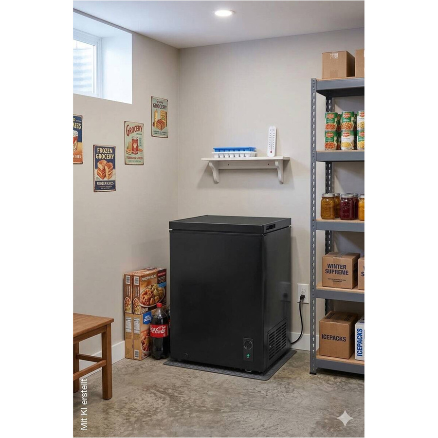 Pocoline Gefriertruhe GT85-143ES in Schwarz, B/H/T: 60 x 85 x 56 cm - Bild 2