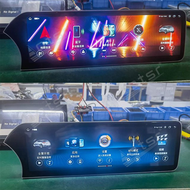 Aotsr Android CarPlay Multimedia-Player mit 14,9 Zoll Touchscreen und GPS für Mercedes Benz GLC C-Klasse W205 2015-2018, Schwarz - Bild 1