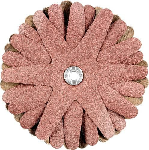 PFERD Polistar-Tube PST-T Schleifstern für Bohrungen und Rohre, Durchmesser: 90 mm, Bohrung: 5 mm, Körnung: A120, Farbe: Braun - Bild 1