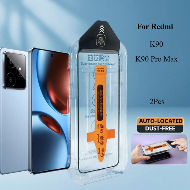 2er-Pack Panbon Panzerglas Schutzfolie für Redmi K90 Pro Max und Redmi K90, Transparent - Bild 1