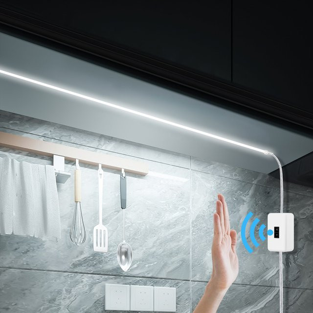 CHNAITEKE COB LED Streifen mit Handbewegung-Bewegungssensor, USB 5V, wasserdicht, weiß, 120 LEDs/m - Bild 1