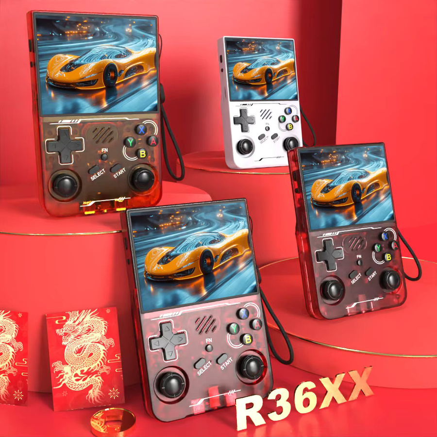 BOYHOM ArkOS R36xx Retro Handheld Videospielkonsole mit 3,5-Zoll-IPS-Bildschirm in Schwarz und über 15000 Spielen - Bild 3