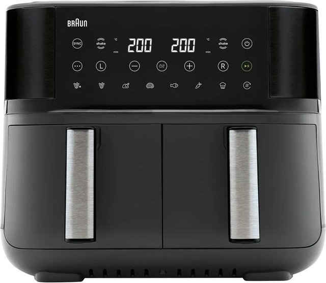 Braun TwinCook 3 Doppel-Heißluftfritteuse TD 3030I Schwarz - Bild 1