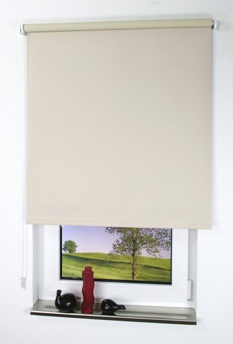 LIEDECO Seitenzug-Rollo Blackout aus Polyester, Farbe: Beige, Breite: 82 cm, Höhe: 180 cm - Bild 1