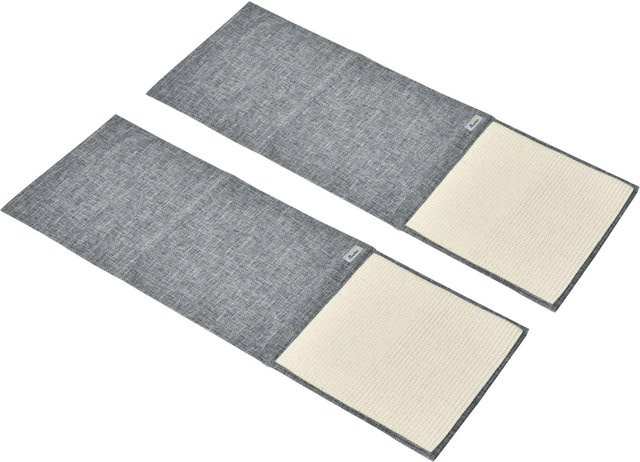 PawHut 2er Set Katzenkratzmatte aus Sisal und Polyester, grau, B: 130 cm, T: 45 cm, H: 0,3 cm - Bild 1